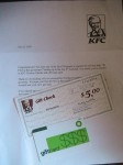KFC $5 and BP $10