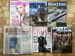 Vanidades July magazine - Motor Cyclist August magazine - Boating July-August magazine - The Wall Street Journal - Field & Stream July magazine - Dirt Rider August magazine